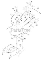 Bear Cat WV 190 S - Bear Cat Walk-Behind Vacuum, 190cc Briggs & Stratton (SN: E06542 - H07101)  WV160S &amp; WV190S Handlebar (Self-propelled) (SN: F01509 - H07101)