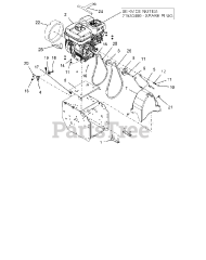 Gravely 921026 - Gravely 28" Power Brush, Subaru (SN: 042000 - 054999)