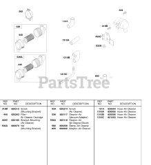 Briggs & Stratton 58A447-0481-E2 - Briggs & Stratton Horizontal Engine Air Cleaner, Air Cleaner Hose