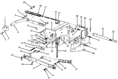 Cub Cadet 388 (190-388-100) - Cub Cadet 3-Point Hitch with Spring Assist 3 Point Hitch With Spring Assist