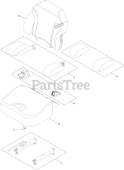 Toro 74055 TA (4000) - Toro 60" Z Master Zero-Turn Mower (SN: 415400000 - 416274271) Seat Assembly No. 144-2631
