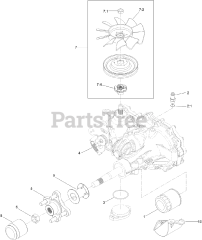Toro 74465 (HD 2000) - Toro 48" Titan Zero-Turn Mower (SN: 400000000 - 403350971) LH Transaxle Assembly No. 135-0140