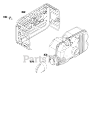 Briggs & Stratton 125P07-0029-F1 - Briggs & Stratton Vertical Engine Exhaust Group
