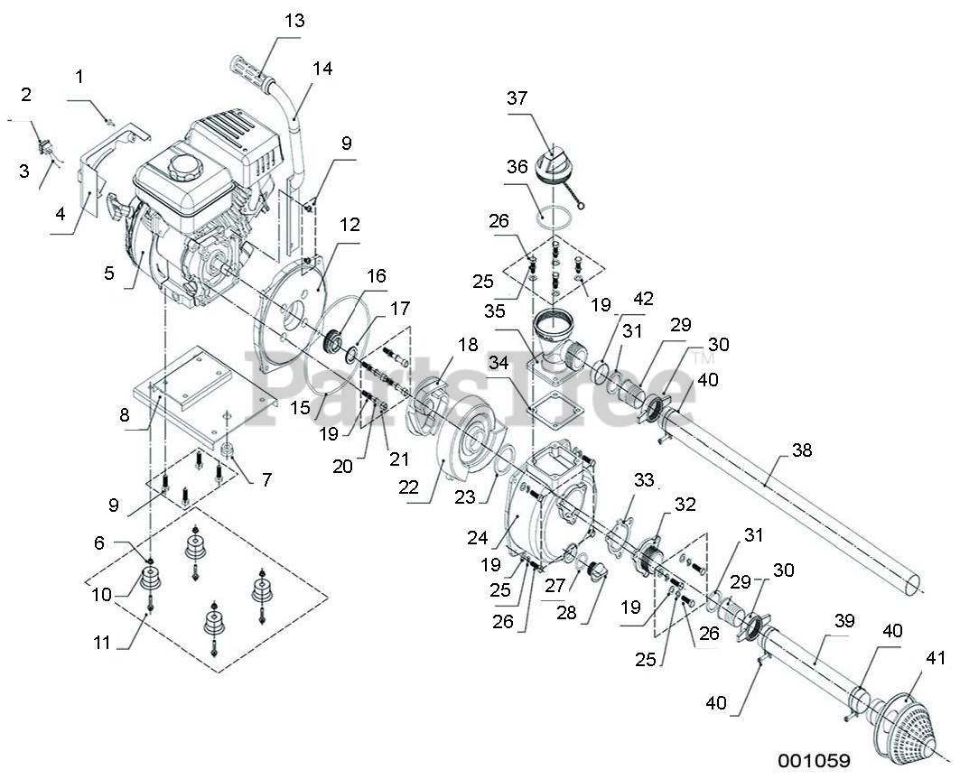 Generac 0068210 Generac Clean Water Pump (SN 9314636B 9371086B