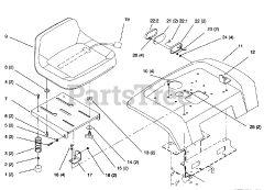 Toro 73363 (312-8) - Toro Garden Tractor (SN: 069000001 - 069999999) (1996)