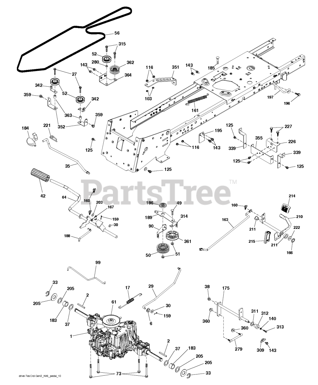 TUFF TORQ Hydrostat Getriebe passend für Castelgarden TX102 Hydro Rasentraktor TUFF TORQ Hydrostat Getriebe passend für Castelgarden TX102 Hydro Rasentraktor