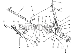 Exmark EXS-18KO - Exmark Explorer Zero-Turn Mower, 18hp Kohler (SN: 080000 - 089999) (1993) Parking Brakes