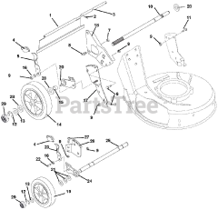 Ariens 911193 (LM 21 S) - Ariens 21" Self-Propelled Walk-Behind Mower, 6hp Kawasaki (SN: 022897 - 029999)