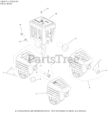 Kohler RH255-0001 - Kohler RH Series Engine, Basic Version, 5.5hp, 4.2kW 11 Exhaust