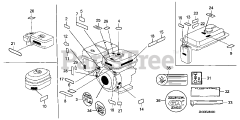 Honda GX340 K1 QXC9/A (GC05) - Honda Engine, Made in Japan (SN: GC05-3600001 - GC05-9999999) LABEL (1)