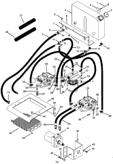 Gravely 988084 - Gravely Pro 300 Walk-Behind Mower Power Unit, 20hp Kohler (SN: 000101 & Above) Hydraulic System