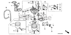 Honda GX120 K1 SX (GC01) - Honda Engine, Made in Japan (SN: GC01-2000001 - GC01-4299999) CARBURETOR (2)