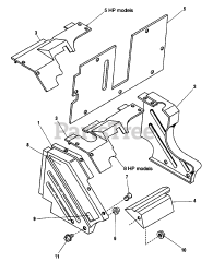 Simplicity 5/25 (1692582) - Simplicity Chipper Vacuum, 5hp Housing Group
