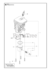 Husqvarna 440 e - Husqvarna Chainsaw CYLINDER PISTON