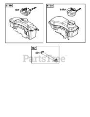 Briggs & Stratton 104M0B-0210-F1 - Briggs & Stratton Vertical Engine Fuel Supply Group