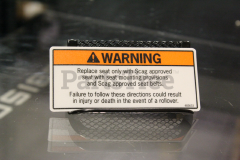 Scag 483633 Seat Replacement Decal - image 1