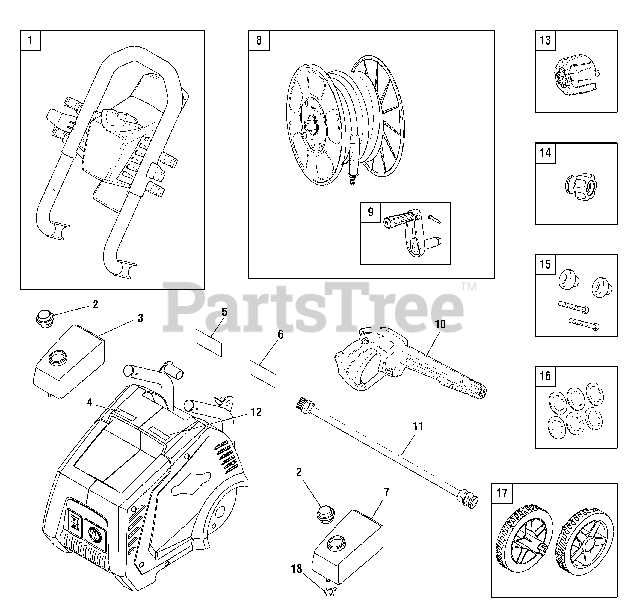 Briggs & Stratton 02058000 Briggs & Stratton 1,800 PSI Pressure