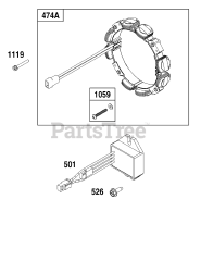 Briggs & Stratton 305447-0612-B5 - Briggs & Stratton Horizontal Engine