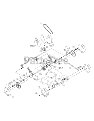 MTD 12AV839Q795 - MTD Pro Walk-Behind Mower (2007)