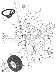 Murray 405015x92A - Murray 40" Lawn Tractor (2002) Steering