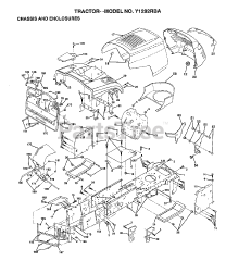 Electrolux/AYP Y 1292RB A - Electrolux/AYP Lawn Tractor CHASSIS AND ENCLOSURES