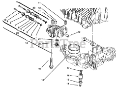 Toro 72042 (264-6) - Toro Yard Tractor (SN: 069000001 - 069999999) (1996) Center Case