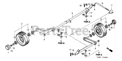 Honda CD3813 A (RAG) - Honda 38" Mower Deck, Made in Japan (SN: RAG-0000001 - RAG-9999999) DECK WHEEL (CD3813)