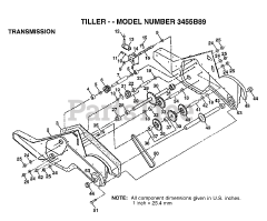 Electrolux/AYP 3455 B89 - Electrolux/AYP Tiller (1998) TRANSMISSION