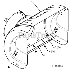 Poulan Pro P 624 ES (961980043-02) - Poulan Pro Snow Thrower (2013-07) AUGER HOUSING IMPELLER