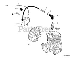 Echo SRM-210 - Echo String Trimmer (SN: S80313001001 - S80313999999) Ignition