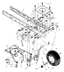 Murray 46103A - Murray 46" Garden Tractor (1999) Front Frame Assembly