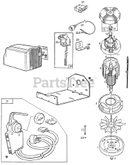 Briggs & Stratton 748001-0123-01 - Briggs & Stratton Electric Motor Motor,Controls,Cover,748002