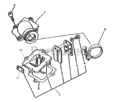 Murray S-1543 - Murray 50cc ATV (2002) Reed Valve Assembly
