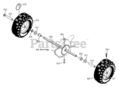 Murray 629108x30A - Murray 29" Snow Thrower (2003) Wheels