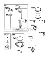 Briggs & Stratton 44C677-0001-B1 - Briggs & Stratton Vertical Engine Lubrication Group