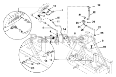 Gravely 950005 (200) - Gravely Skidster with Trencher Valve, 20hp Honda (SN: 000101 - 000499)