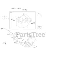 Briggs & Stratton 21Z114-0110-E1 - Briggs & Stratton Horizontal Engine Blower Housing/Shrouds