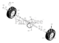 Murray 627809x5A - Murray 27" Snow Thrower (2002) Wheels