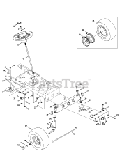 Craftsman 247.288820 (13A277SS099) - Craftsman LT1500 Lawn Tractor (2013)