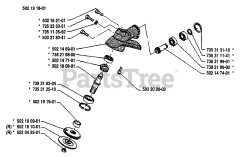 Husqvarna 22 RL - Husqvarna String Trimmer (1989-09) Gear Assembly