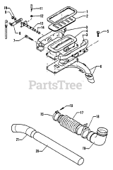 Echo DM-9 - Echo Duster / Mister Shutter Assy, Blowing Pipes
