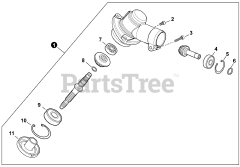 Echo SRM-225 - Echo String Trimmer (SN: U36614001001 - U36614999999) Gear Case