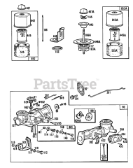Briggs & Stratton 81232-8111-01 - Briggs & Stratton Horizontal Engine Carburetor and Air Cleaners