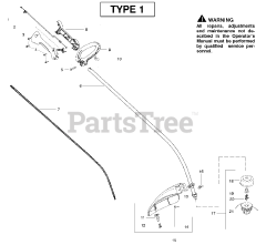 Poulan XT 260 (952711795) - Poulan String Trimmer, Type 1 (2009-03)