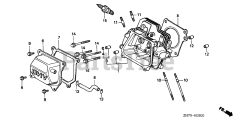 Honda GX120 K1 SX (GC01) - Honda Engine, Made in Japan (SN: GC01-2000001 - GC01-4299999) CYLINDER HEAD