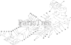 Toro 22475 - Toro TX Platform for TX Dingo Compact Utility Loader (SN: 316000001 - 316999999) (2016) Platform Assembly