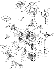 Toro 20007 - Toro 22" Recycler Walk-Behind Mower (SN: 240000001 - 240999999) (2004) Engine Assembly No. 1 Tecumseh LV195EA-362003B