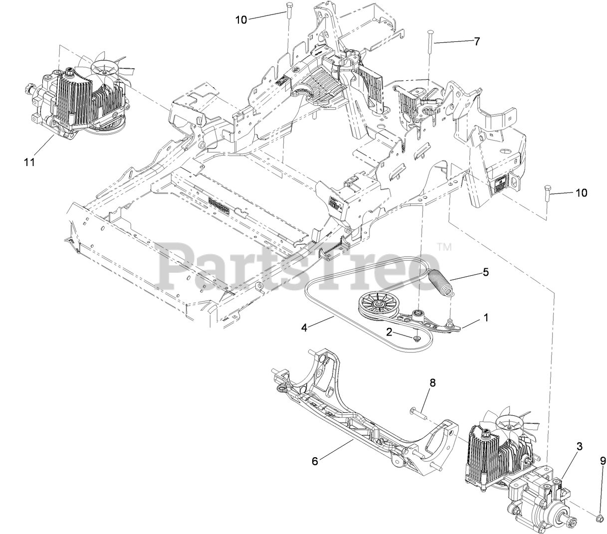 Toro 74915 Toro 60" Z Master ZeroTurn Mower, SideDischarge Deck (SN
