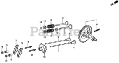 Honda EZ1400 A (EZEY) - Honda Generator, Made in Japan (SN: EZEY-1000001 - EZEY-9999999) CAMSHAFT