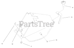 Toro 20020 (R-21 S1) - Toro 21" Recycler Walk-Behind Mower (SN: 210000001 - 210999999) (2001) Rear Bag Tunnel Assembly